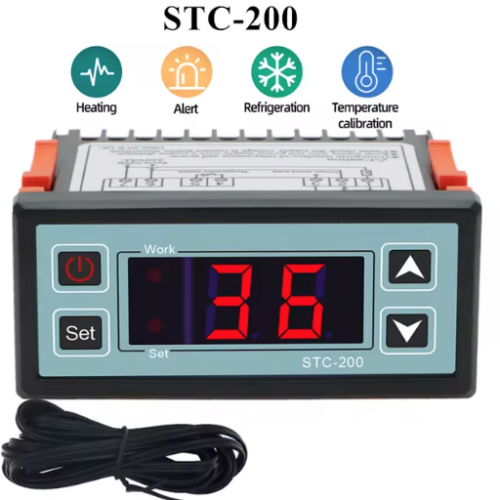 STC-200 TERMOSTAT DIGITAL AC 220V 110V AC/DC 24V 12V